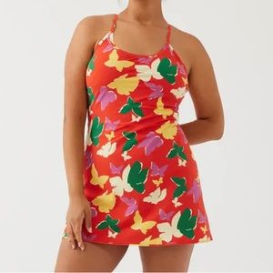 Outdoor Voices Exercise Dress in Butterfly, Size M